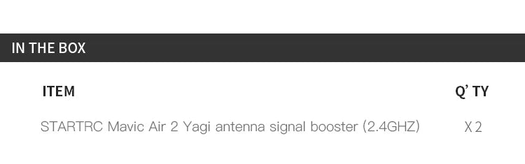 DJI Mavic 3 Yagi Antenna, Q' TY STARTRC Mavic Air 2 Yagi antenna signal booster (2.4