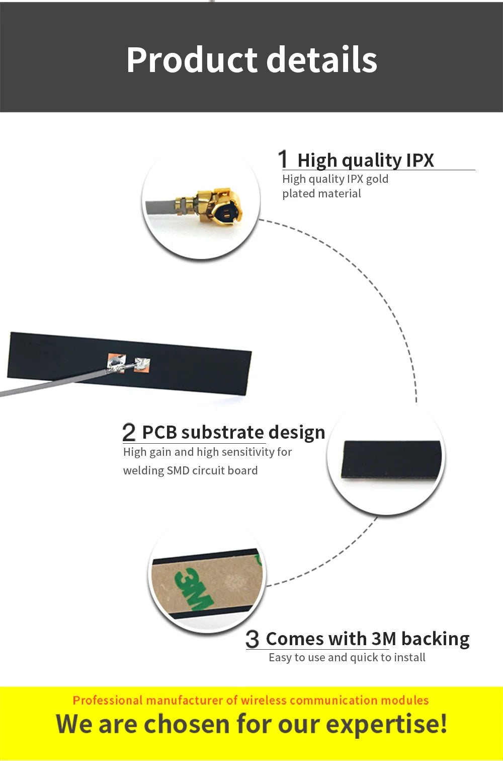 high sensitivity for welding SMD circuit board 3 Comes with 3M backing to use and