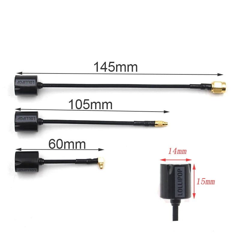 Micro Lollipop 5.8G RHCP Image Transmission Antenna SPECIF
