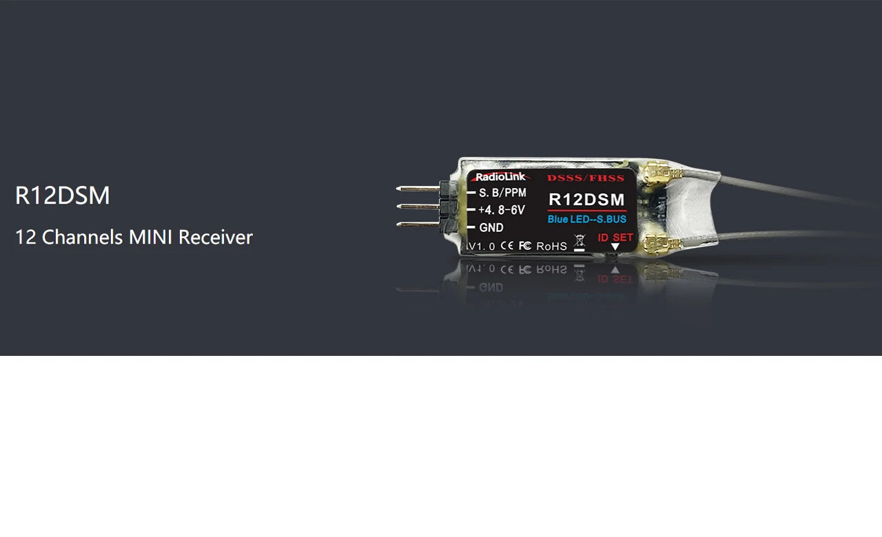 RadioLink DSSS/FHSS R12DSM S. B/PPM