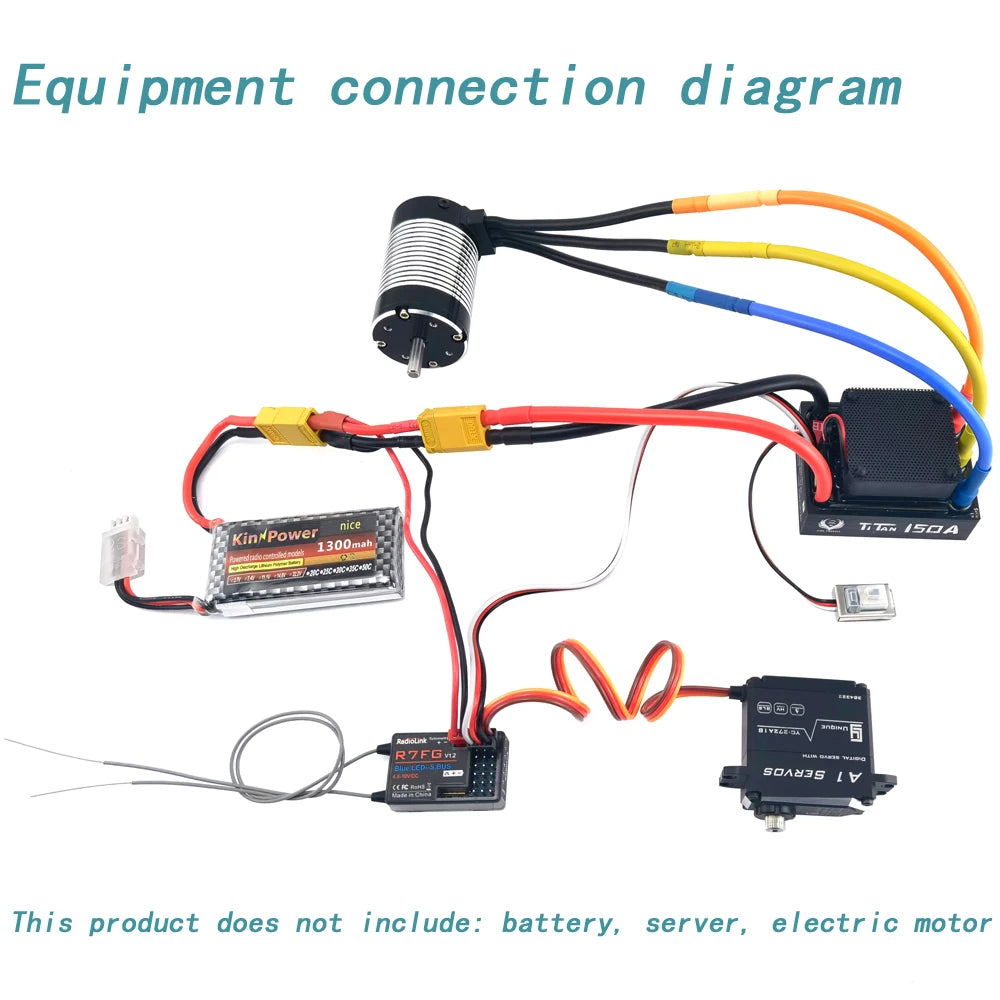 Radiolink 2.4GHz 6CH Receiver, equipment connect ion diagram nice Tt 150A KindPower Znbing W