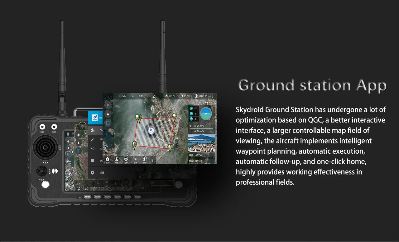 CUAV Pixhawk H16 Receiver, the ground station app has undergone a lot of optimization based on QGC .