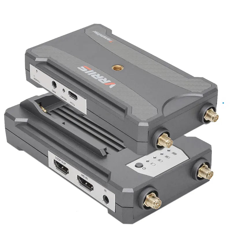 5.8Ghz HDMI Transmitter, first connect the HDMI cable, the signal source connect Sender (transmitter) IN input