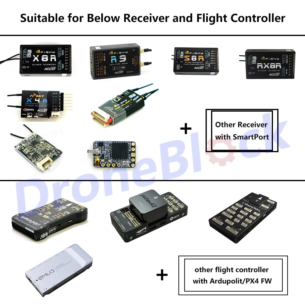 FrSky Yaapu Telemetry, Suitable Below Receiver and Flight Controller Eeen Ile eko TOm X
