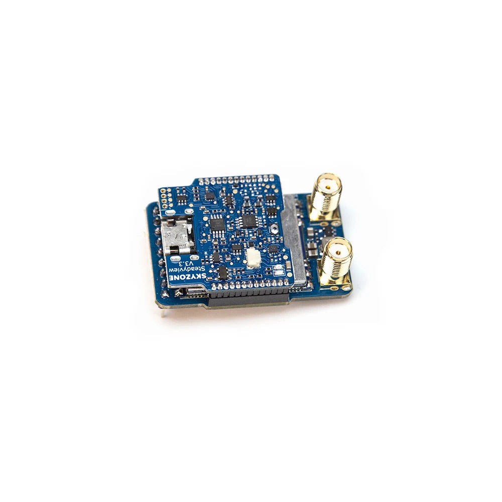 SKYZONE Steadyview/Rapidmix Receiver, the user is able to use 2 additional antennas on their goggle for best performance