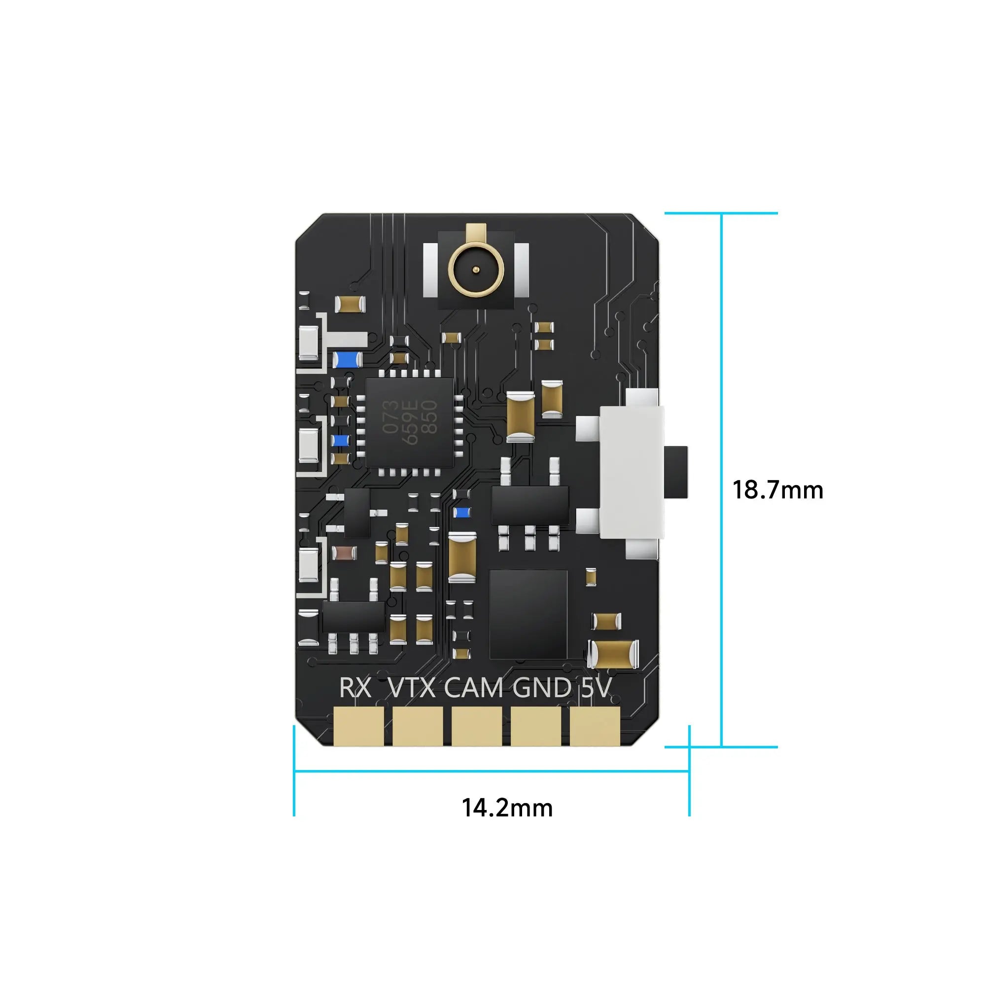 GEPRC RAD Tiny 5.8G 400mW VTX, IRC Tramp protocol, OSD quick parameter adjustment, one parameter adjustment button . easy