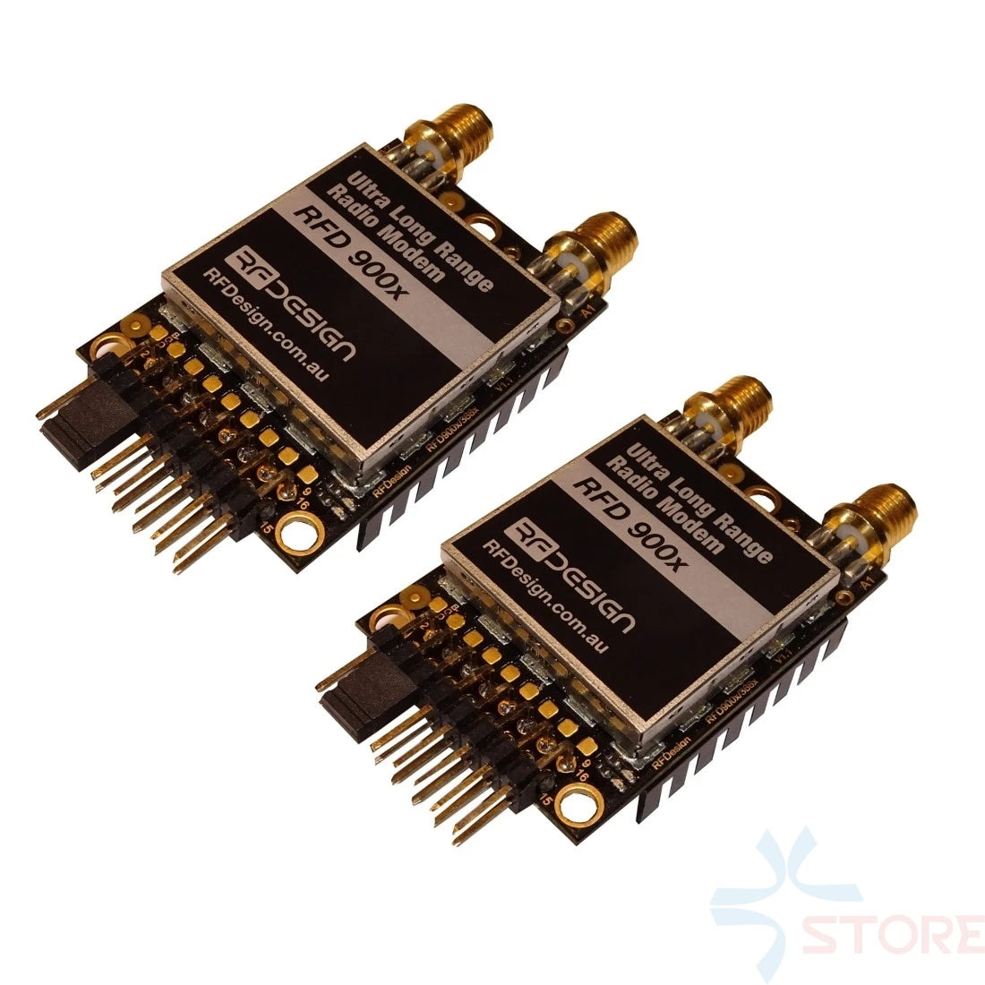 Over 40km RFD900A Telemetry, Over 40km RFDesign RFD 900X Remote900X 915MHz Ultra Long Range Telemetry Radio Modem with Diversity FTDI & Antenna for APM PIX