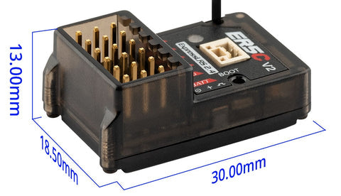 RadioMaster ER5C V2 2.4GHz ELRS PWM Receiver, Compatible with all 2.4GHz ExpressLRS modules and transmitters with built-in 2.4