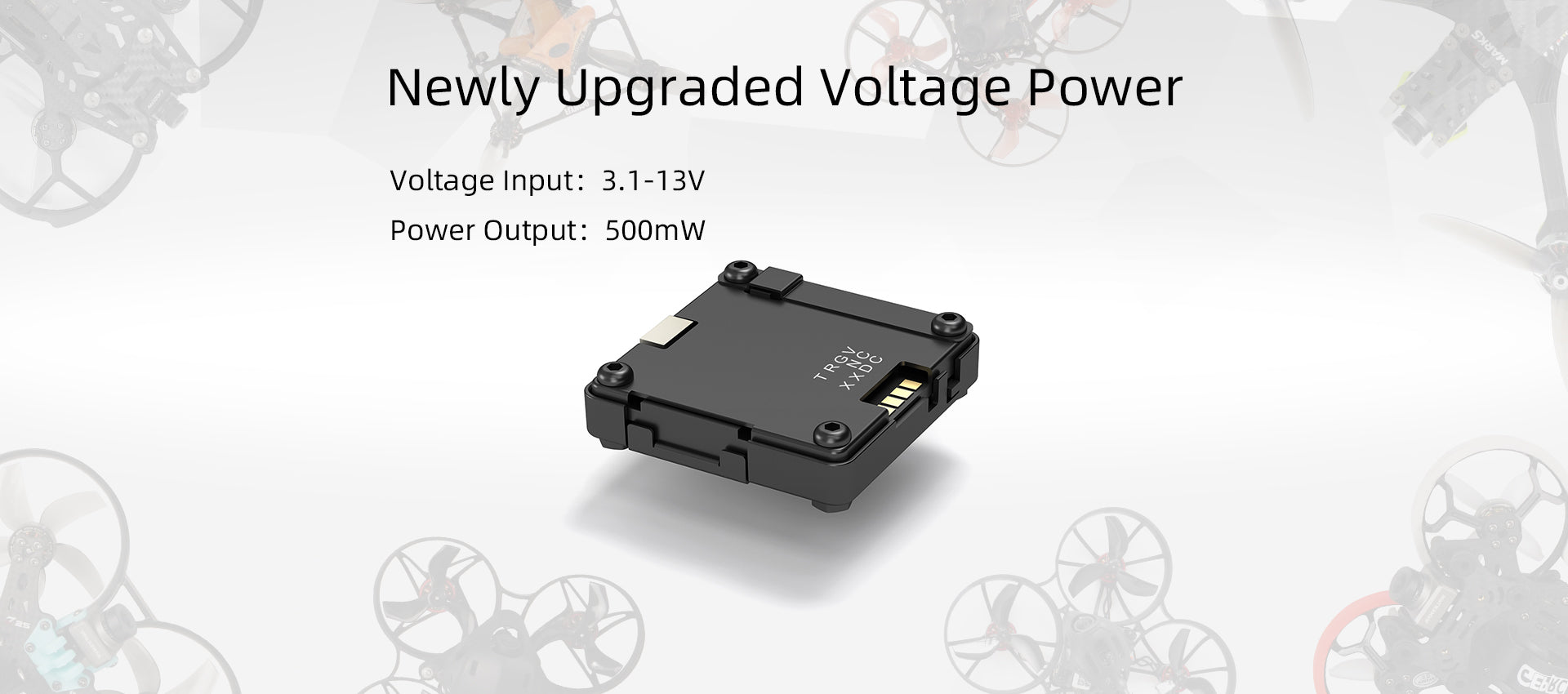 Walksnail Avatar HD Nano Kit V3 - مع كاميرا 60FPS 1080P/720P وتخزين 5.8G VTX 32G لنظام إرسال الفيديو FPV 7 with 3.1-13V voltage input and 500mw power output