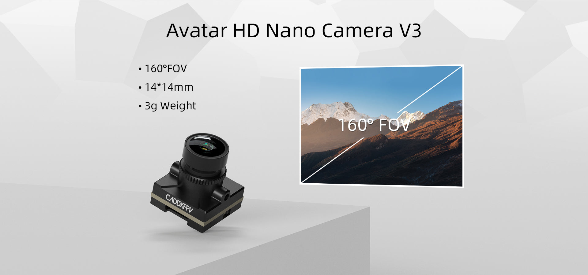 Walksnail Avatar HD Nano Kit V3 - مع كاميرا 60FPS 1080P/720P وتخزين 5.8G VTX 32G لنظام إرسال الفيديو FPV 8 Walksnail Avatar HD Nano Kit V3, Avatar HD Nano Camera V3 160PFOV 14*14mm 3g Weight T