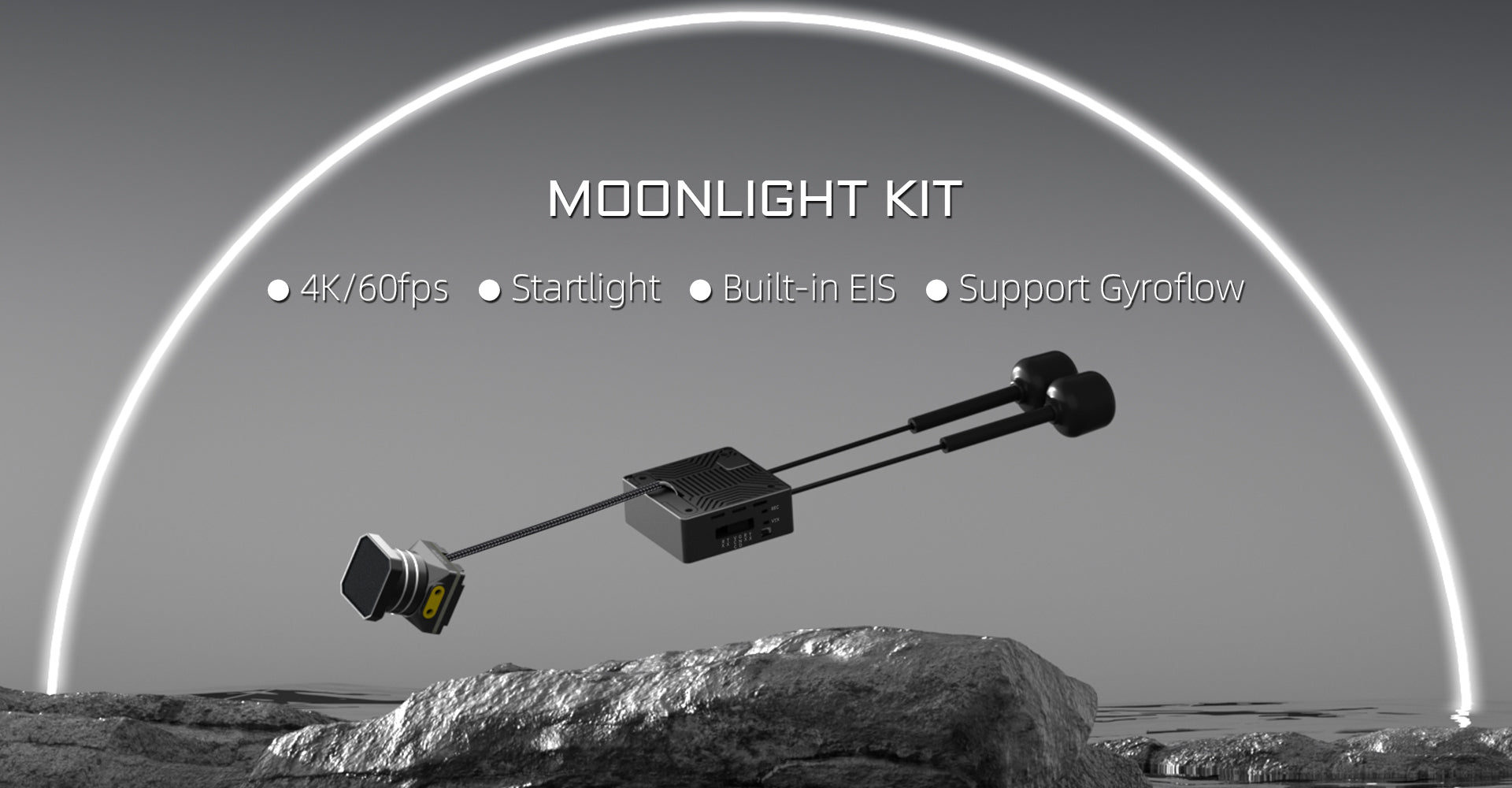 مجموعة Walksnail Moonlight - كاميرا Startlight بدقة 4K/60FPS مدمجة في EIS FOV 160 درجة هوائيات مزدوجة FPV VTX نظام إرسال الفيديو 10 Walksnail Moonlight kit, MOONLIGHT KIT 4KI6Ofps Startlight Built-in E