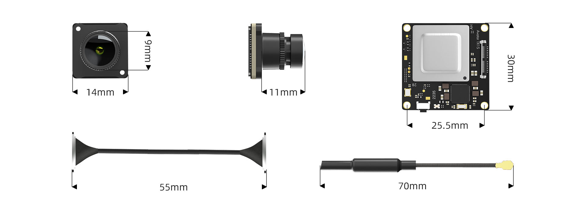 مجموعة Walksnail Avatar HD Mini 1s Lite - مع كاميرا 1080P/60fps 720P/100fps 5.8G VTX 8G/32G Storage FPV نظام إرسال الفيديو 15 Walksnail Avatar HD Mini 1s Lite Kit, avatar mini 1S lite kit is suitable for more types of drones . with