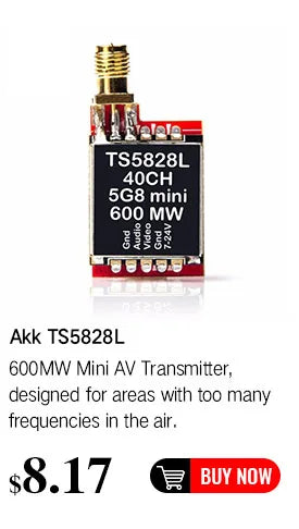 AKK X2P/X2 5.8Ghz 40CH VTX, AKK X2P/X2