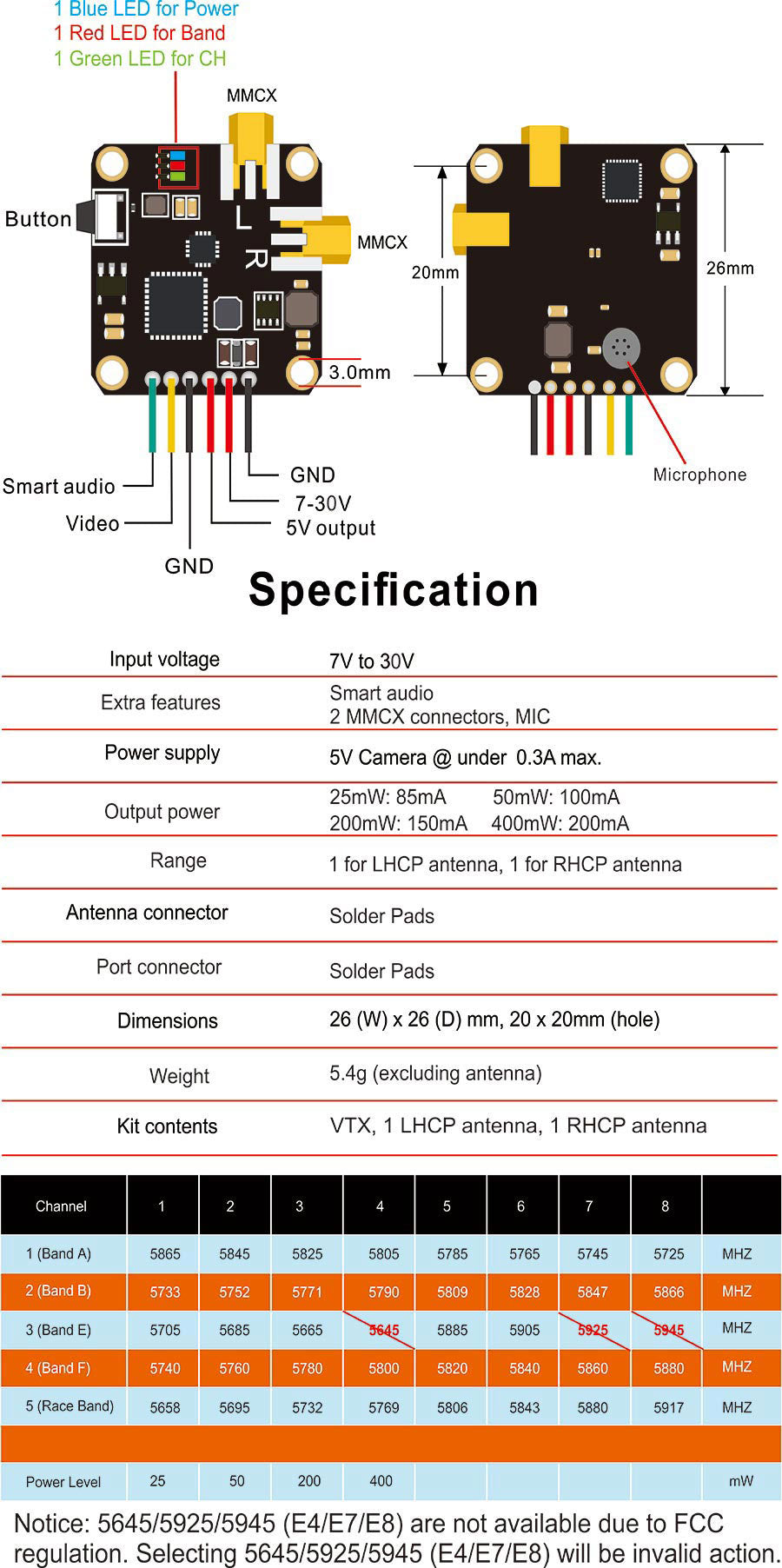 AKK New Era Dual Antenna VTX, AKK New Era Dual Antenn