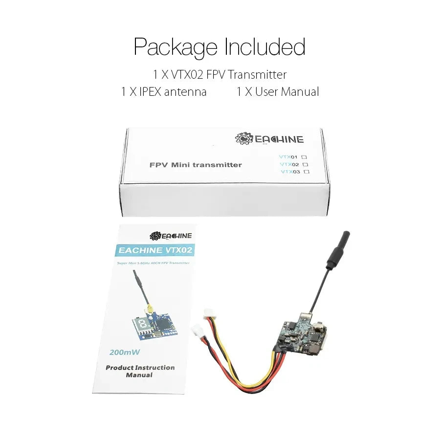 AKK Eachine A10 VTX, Package Included XVTXO2 FPV Transmitter XIPE