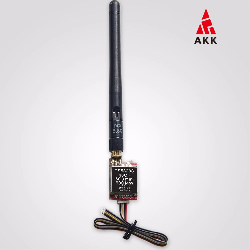 AKK TS5823L/TS5828L VTX, Specification: Output Impedance: 50 Ohm Video Format: NTSC/