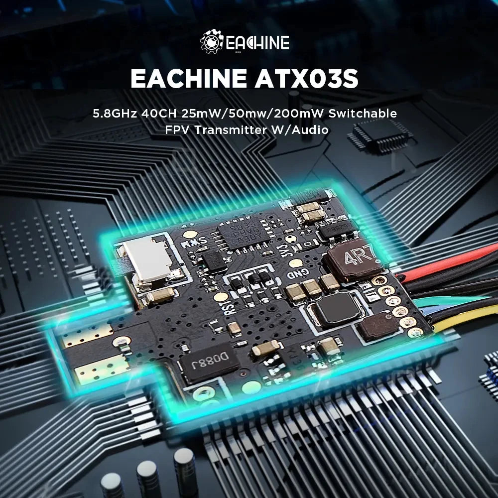 2PCS AKK Eachine AX03 VTX, EATYINE EACHINE ATXo3s 5.8GHz 40CH 25m