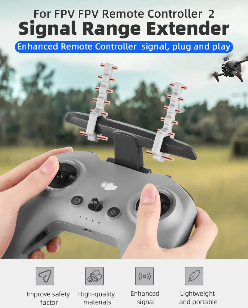 5.8Ghz Yagi Antenna, FPV Remote Controller 2 Signal Range Extender Enhanced Remote Controller signal, plug and
