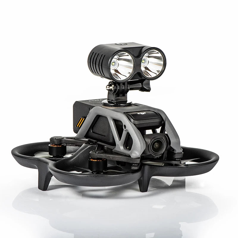 ضوء البحث لـ DJI Avata - ملحق ضوء الطيران الليلي ضوء المصباح الكشاف Avata FPV ملحقات الطائرة بدون طيار 12 Search Light For DJI Avata, bottom heat sink design, stable heat dissipation, long time flight without worry