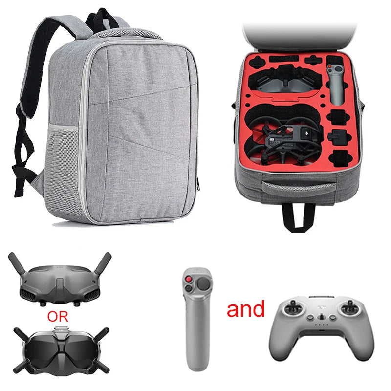 حقيبة ظهر DJI Avata - حقيبة تخزين نظارات الطيران لحقيبة تخزين التحكم عن بعد DJI Avata 11 For DJI Avata Backpack, the handle is thickened Reinforced design, more robust More carrying capacity