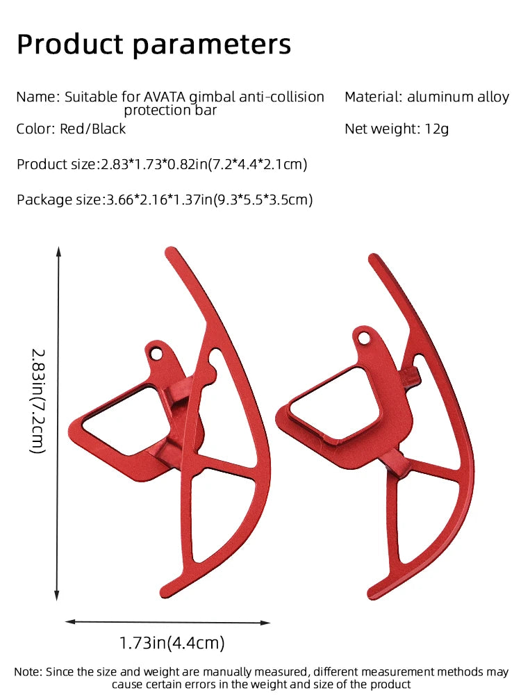Gimbal Camera Anti-collision Bar for DJI Avata Combo Drone, product parameters Name: Suitable for AVATA gimbal anti-collision