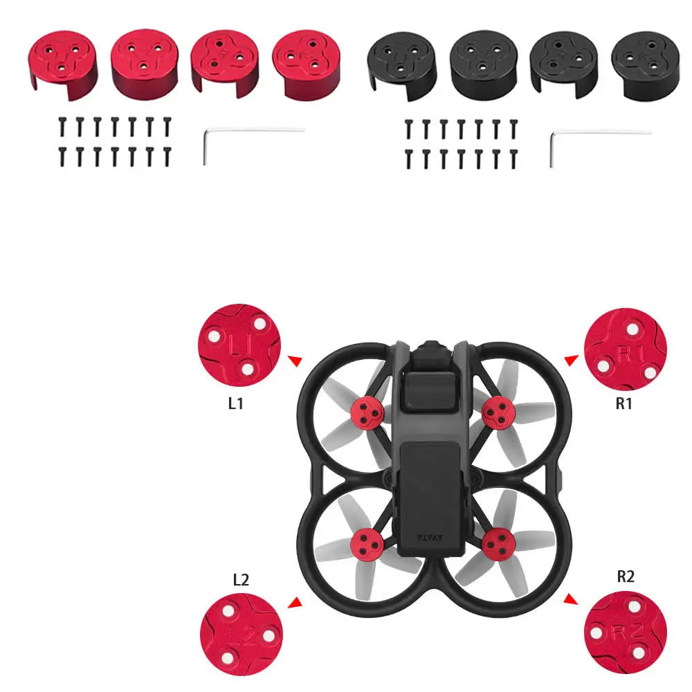لمجموعة ملحقات حماية المروحة DJI Avata - كومبو Gimbal حامي غطاء المحرك غطاء حماية العدسة دعامة حماية البطارية 70 For DJI Avata Propeller