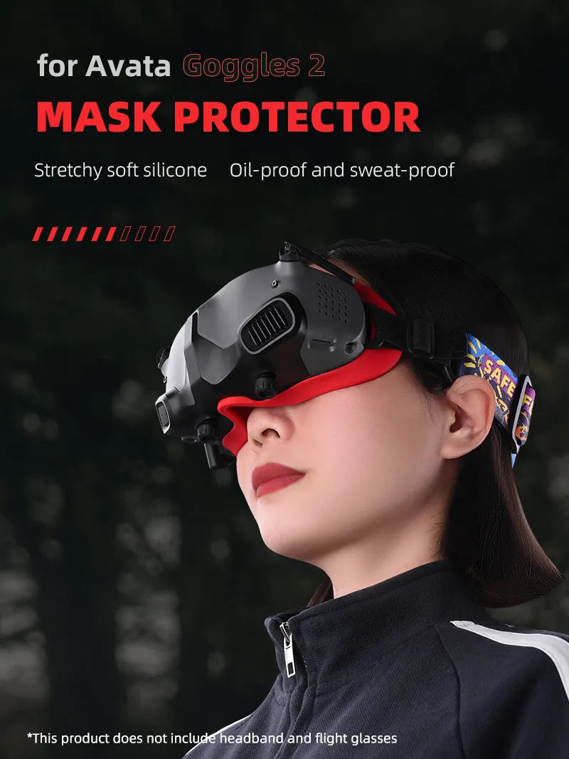 Comfortable Sponge Mask for DJI  AVATA Goggles 2, for Avata Goggles 2 MASK PROTECTOR Stretchy soft silicone Oil