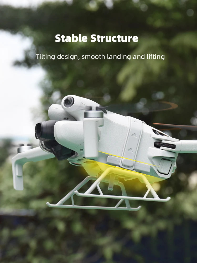 مجموعة الملحقات لـ DJI Mini 4 Pro - غطاء عدسة معدات الهبوط، غطاء حماية المروحة، حامل قفص مرشح RC 2، حقيبة غطاء من السيليكون لوحدة التحكم 4 Accessories Kit for DJI Mini 4 Pro, Stable Structure Tilting design, smooth landing and lifting AA