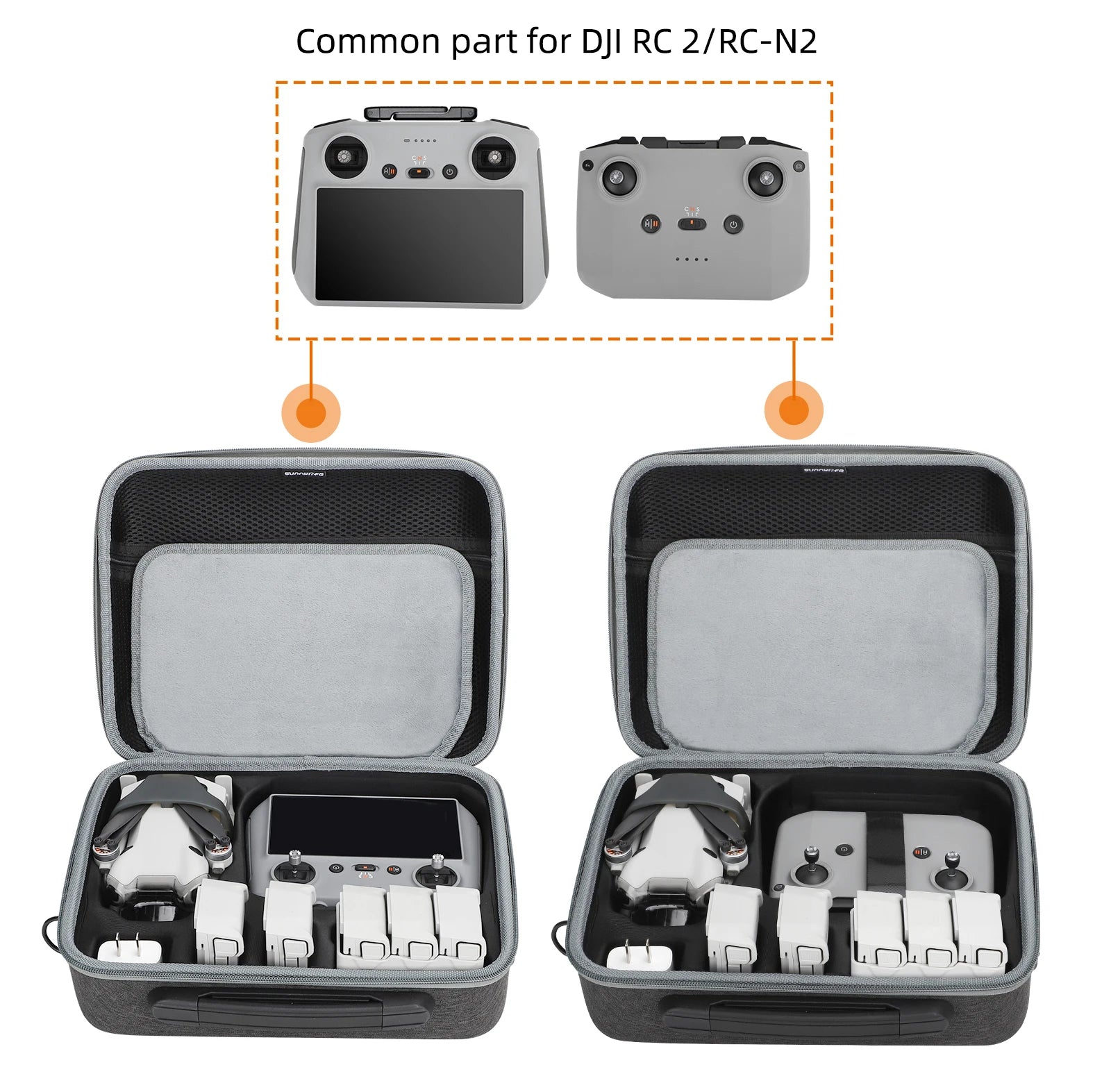مجموعة الملحقات لـ DJI Mini 4 Pro - غطاء عدسة معدات الهبوط، غطاء حماية المروحة، حامل قفص مرشح RC 2، حقيبة غطاء من السيليكون لوحدة التحكم 11 Accessories Kit for DJI Mini 4 Pro, Common part for DJI RC 2/RC-N