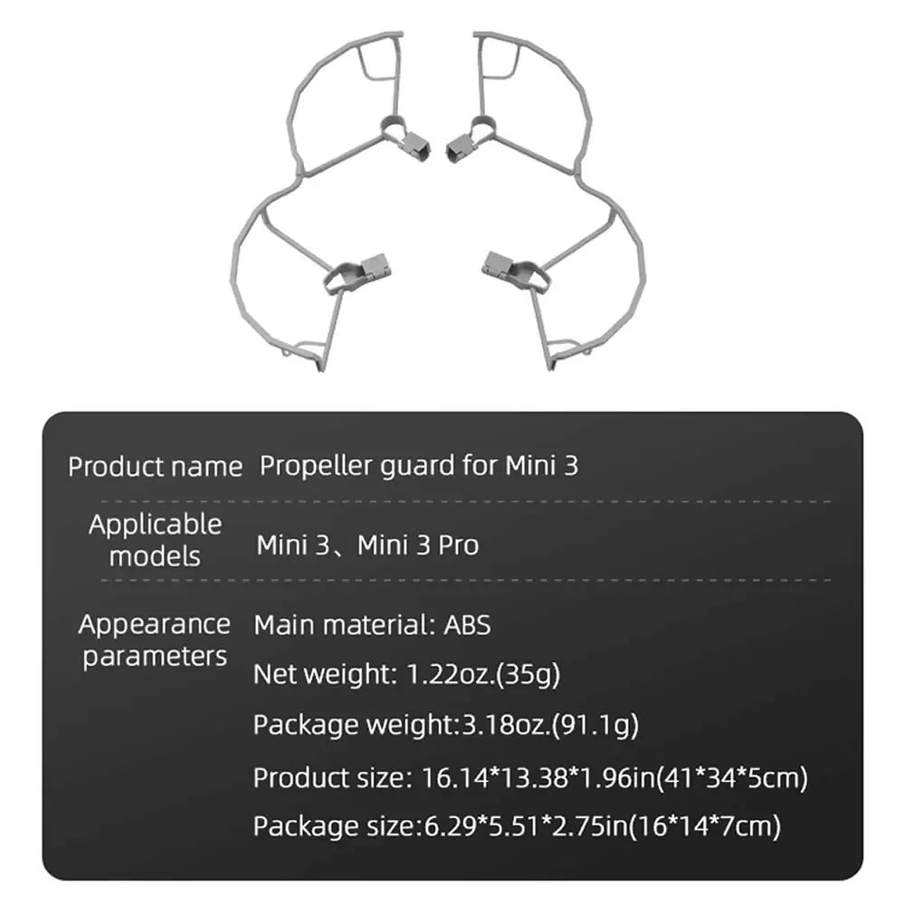 Accessories Kit for DJI Mini 3 Pro, Propeller guard for Mini 3 Applicable models Mini 3 , Mini 3 Pro Appear