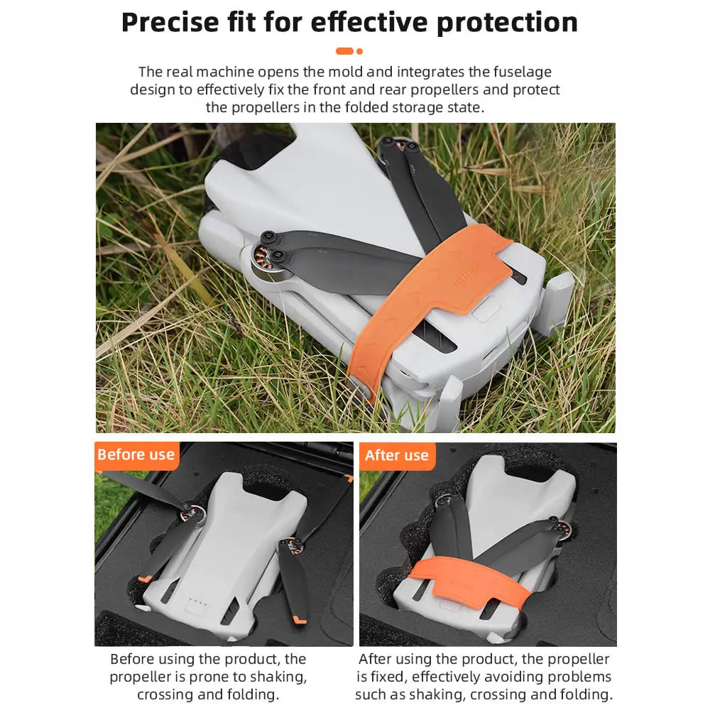 Accessories Kit for DJI Mini 3 Pro, real machine opens the mold and integrates the fuselage design to effectively fix the front and rear