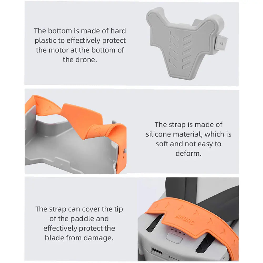 Accessories Kit for DJI Mini 3 Pro, strap is made of silicone material, which is soft and not easy to deform . strap