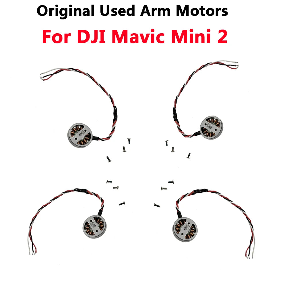 محركات الذراع الأصلية لـ DJI Mavic Mini 2 محرك الأذرع الأمامية اليسرى اليمنى مع مسامير استبدال الطائرة بدون طيار في المخزون (مستعملة) 12 Original Arm Motor, Original Used Arm Motors For DJI Mavic Mini