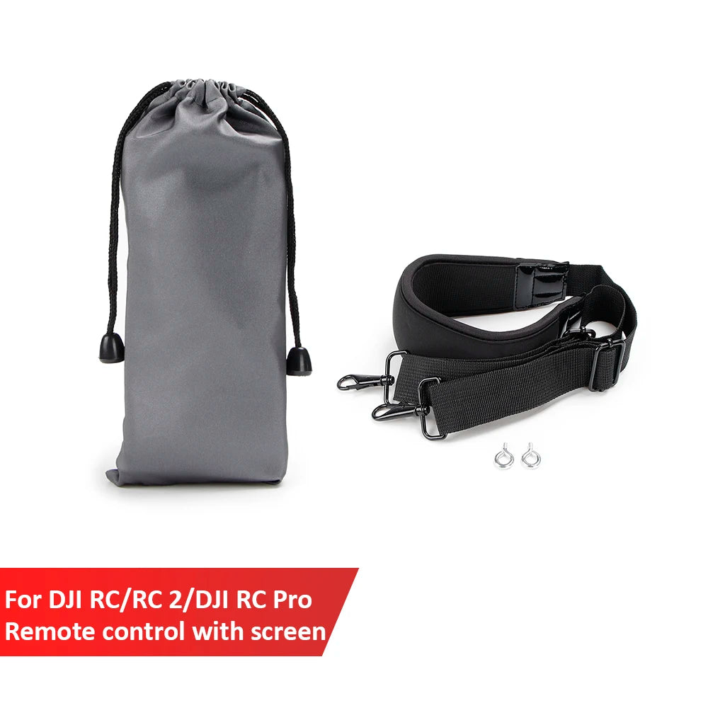 حبل قصير لوحدة التحكم الذكية DJI RC/RC 2/RC Pro/Smart - حزام رقبة قابل للتعديل لـ Mini 3 Pro/Air 2/Air 2S/Mavic 3 Pro/Air 3/Mini 4 Pro 29 Lanyard For DJI RC/RC 2/RC Pro/Smart Controller, RC/RC 2/DJI RC Pro Remote control with screen .