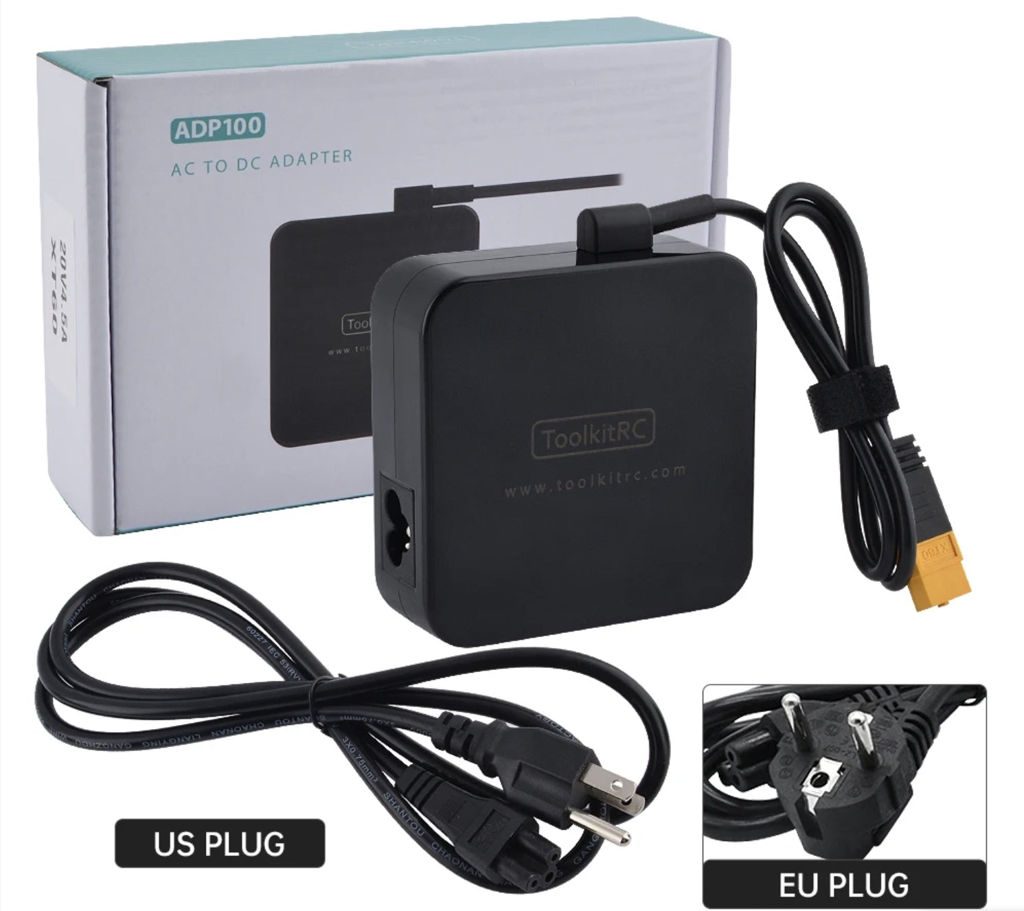 ToolKitRC ADP100 - 100W 20V Power Supply, ADP100 is compatible with most popular brands like iSDT, GT Power, Hot