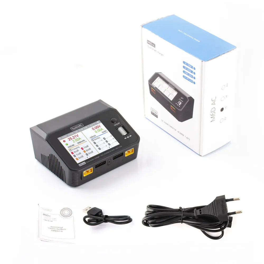 ToolkitRC M6DAC Charger, Charging current: Synchronous mode maximum 25A@MAX700W Asynchronous mode