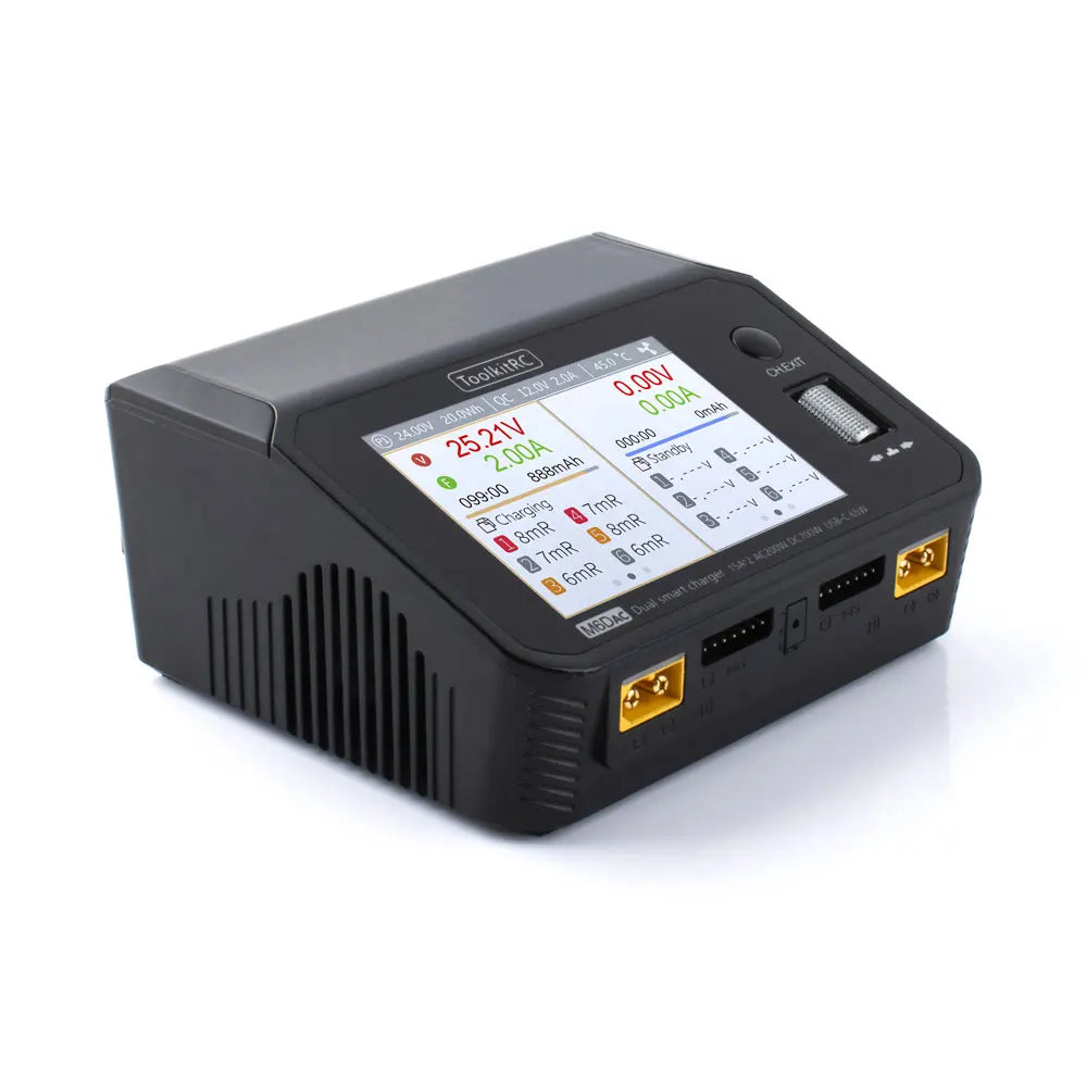 ToolkitRC M6DAC Charger, small size, high power density, innovative design, charging accuracy can be as low as 5m