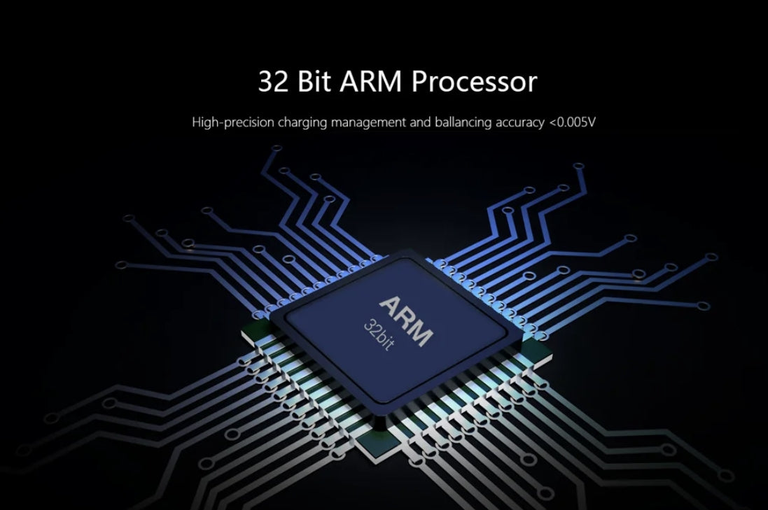 ToolkitRC M4Q Drone Charger, 32 Bit ARM Processor High-precision charging management and ballancing accuracy 