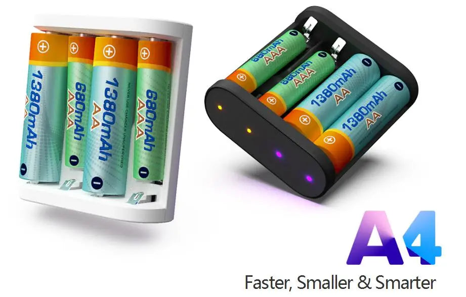 ISDT A4 شاحن - 10W 1.5A AA AAA شاحن بطارية DC وحدة شاحن البطاريات الذكية لشاحن بطارية الطائرة بدون طيار 10500 12500 3 ISDT A4 Charger, 3.The battery level, type, operation mode and information can be clearly shown by indicators with various