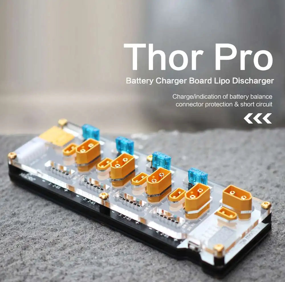 HGLRC Thor PRO LIPO Battery Balance Charger Board, Thor Pro Battery Charger Board Lipo Discharger Chargelindication of battery balance connector
