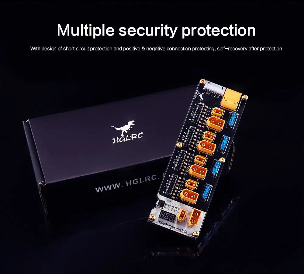 HGLRC Thor PRO LIPO Battery Balance Charger Board, multiple security protection With design of short circuit protection and positive & negative connection protecting; self-