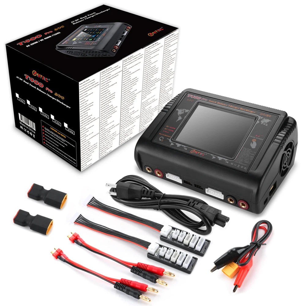 HTRC T400 Pro RC Lipo Charger, designed for charging LiPo LiFe Lilon LiHV NiCd Ni