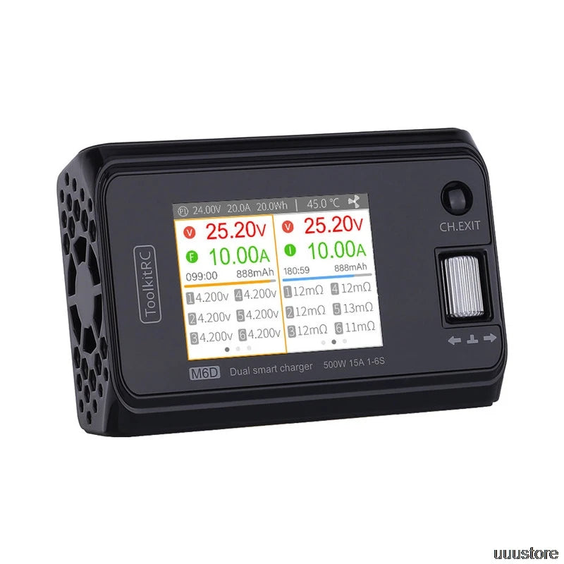 ToolkitRC M6D Charger, 800mA @2-6S Accuracy: 0.005V Charging Energy