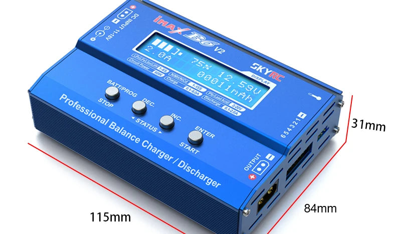 Skyrc iMax B6 V2 Charger, AKKU Charged Rechargeable Li-Polymer Accessories Safe Fast Certification :
