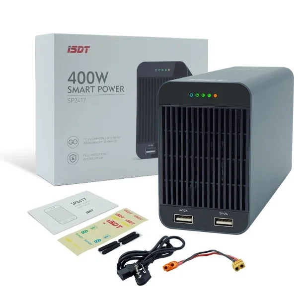 ISDT SP2417 - 400W/SP2433 800W طاقة تحكم ذكية مع شحن USB LED لموديلات RC بطارية الطائرة بدون طيار 15 O1CN01HhsGeq1U4YSL1Hqhk_!!206122464