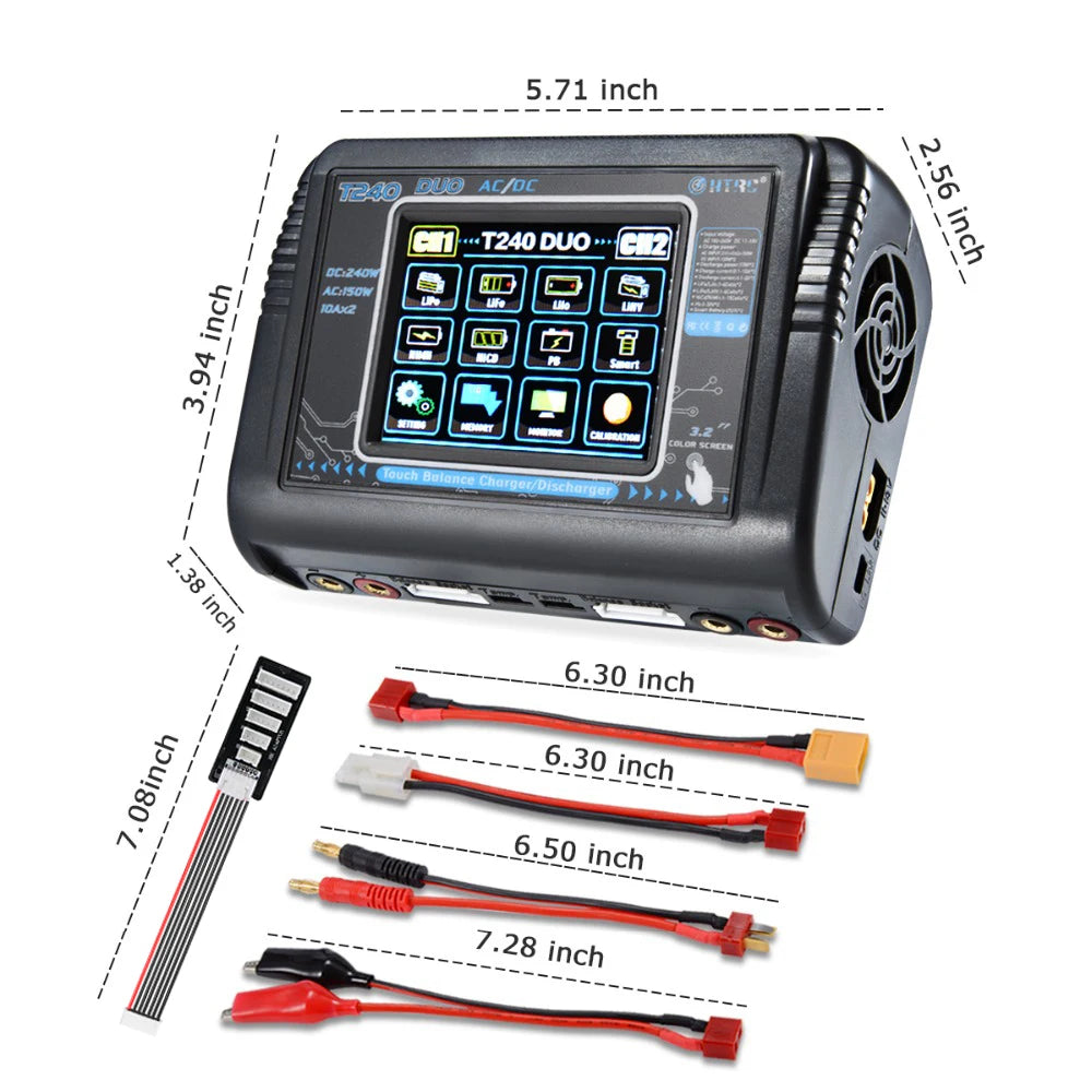 HTRC T400/T240/T150 Lipo Charger, *Data storage and loading *Re-peak and cycling of NiMH/NiCD battery