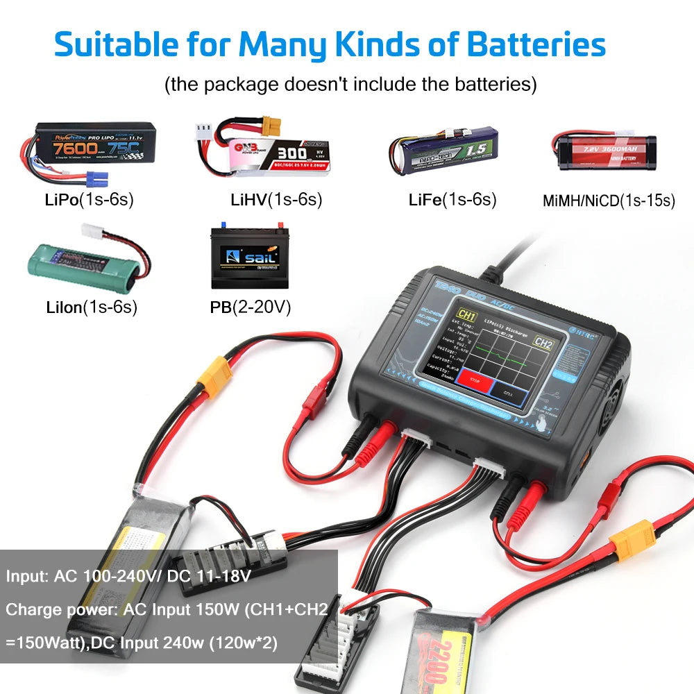 HTRC T240 Duo Lipo Charger, HTRC T240 Duo Lipo