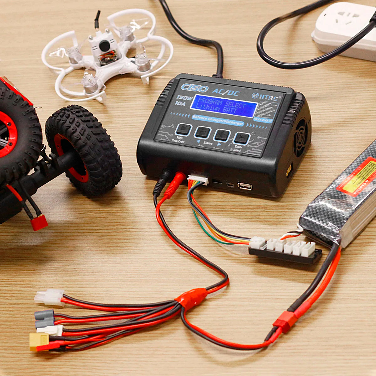 HTRC T240 Duo Lipo Charger, Lithiun BATT LSC*a utas Iu| u