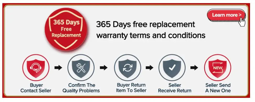 HTRC T240 Duo Lipo Charger, Learn more 365 Days 365 days free replacement Free Replacement warranty terms and conditions NEW Buyer Con