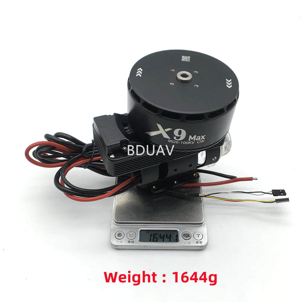 Hobbywing X9 MAX Power system - 9626 100KV motor D45mm 15kg for 20L 25L Multirotor Agriculture Spraying Drone 29 Hobbywing X9 MAX Power system - 9626 100KV motor, Hobbywing X9 MAX Power system, multiple protection functions improve system reliability . x9max power system can output real-time